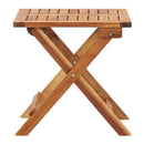 Folding Garden Coffee Table 40X40X40 Cm Solid Acacia Wood