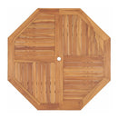 Garden Table Octogonal 120X120X75 Cm Solid Teak Wood