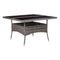 Outdoor Dining Table Pe Rattan And Glass