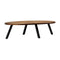 Coffee Table Solid Reclaimed Teak Oval 120X60X30 Cm