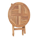 Folding Garden Table 45 Cm Solid Teak Wood