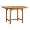 Extending Garden Table 110 To 160 X 80 X 75Cm Solid Teak Wood