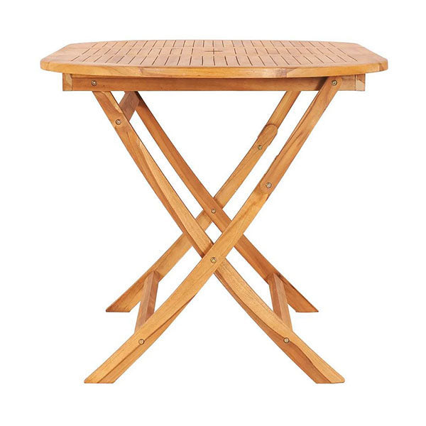 Folding Garden Table 160X80X75 Cm Solid Teak Wood