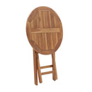 Folding Garden Table 60 Cm Solid Teak Wood