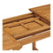 Extending Garden Table 110 To 160 X 80 X 75Cm Solid Teak Wood
