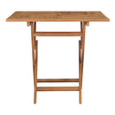 Folding Garden Table With Umbrella Hole Solid Teak Wood