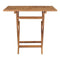 Folding Garden Table With Umbrella Hole Solid Teak Wood