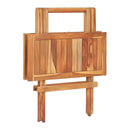 Folding Bistro Table 60X60X65 Cm Solid Teak Wood
