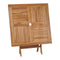Folding Garden Table With Umbrella Hole Solid Teak Wood