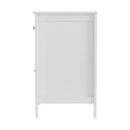 Bedside Table Big Storage Drawers Cabinet Nightstand Chest White