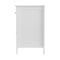 Bedside Table Big Storage Drawers Cabinet Nightstand Chest White