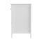 Bedside Table Big Storage Drawers Cabinet Nightstand Chest White