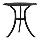 Garden Table Black 62X62X65 Cm Cast Aluminium