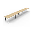 Eternal 4 Person 1 Workstation No Screen 6000 X 750 X 730Mm Oak Black