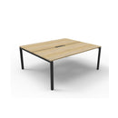 Express 2 Person 2 Workstation No Screen 1800 X 1530 X 730Mm Oak Blk