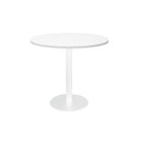 Annular Base Table 900Mm Natural White White