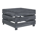 Garden Pallet Table Grey Wood