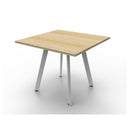 Perpetuity Square Meeting Table 900Mm W X 900Mm D X 730Mm H Oak White