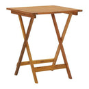 Folding Garden Table 60X60X75 Cm Solid Acacia Wood