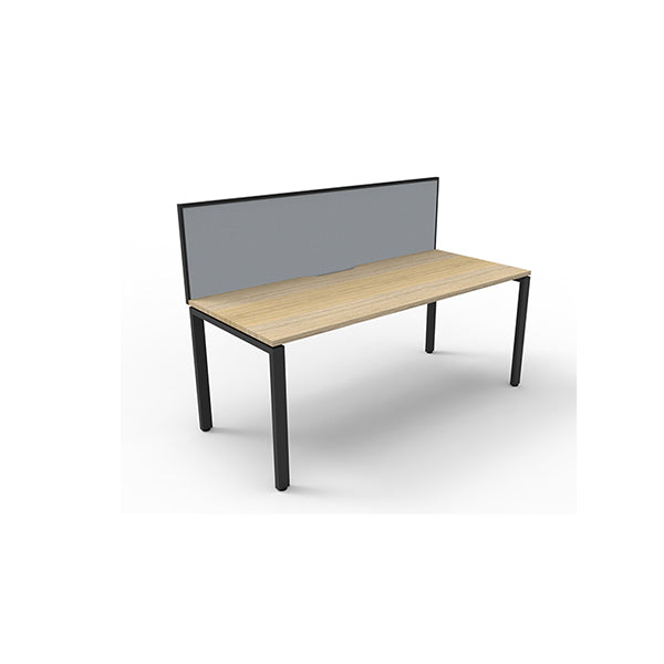 Express 1 Person 1 Workstation With Screen 1500 X 780 X 730Mm Oak Blk