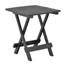 Folding Garden Table Anthracite 45X43X50 Cm Plastic