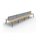Eternal 8 Person 2 Workstation W Screen 7200 X 1530 X 1200Mm Oak Blk