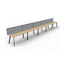 Eternal 5 Person 1 Workstation With Screen 7500 X 780 X 730Mm Oak Blck