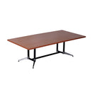Hurricane Boardroom Table Dual Post 1 Piece Top Single Stage Cherry