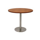 Annular Base Table 1200Mm Cherry Stainless Steel