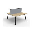 Eternal 2 Person 2 Workstation W Screen 1200 X 1530 X 1200Mm Oak Blk