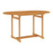 Garden Table 150X90X75 Cm Solid Teak Wood