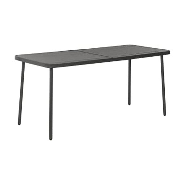 Garden Table Dark Grey 180X83X72 Cm Steel
