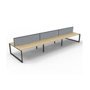 Infinite 6 Person 2 Workstation W Screen 3600 X 1530 X 1200Mm Oak Blk