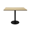 Quad Flat Disc Base Table Natural Oak Black