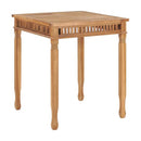 Garden Dining Table 80X80X80 Cm Solid Teak Wood