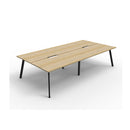 Eternal 4 Person 2 Workstation No Screen 3600 X 1530 X 730Mm Oak Black