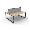 Infinite 2 Person 2 Workstation W Screen 1200 X 1530 X 1200Mm Oak Blk