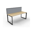 Infinite 1 Person 1 Workstation W Screen 1800 X 780 X 730Mm Oak Blk