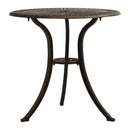 Garden Table Bronze 62X65 Cm Cast Aluminium
