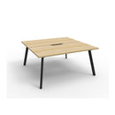 Eternal 2 Person 2 Workstation No Screen 1800 X 1530 X 730Mm Oak Black