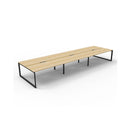 Infinite 6 Person 2 Workstation No Screen 4500 X 1530 X 730Mm Oak Blk