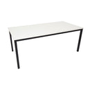 Florence Steel Frame Table 1800Mm W X 750Mm D X 730Mm H Natural White