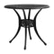 Garden Table Black 78X72 Cm Cast Aluminium