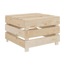 Garden Pallet Table Wood 60X60 Cm