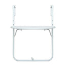 Hanging Balcony Table White Plastic Rattan Look