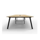 Eternal 6 Person 2 Workstation No Screen 4500 X 1530 X 730Mm Oak Black