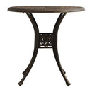 Garden Table Bronze 78X72 Cm Cast Aluminium