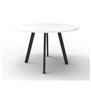 Perpetuity Round Meeting Table 1200Mm Natural White Black
