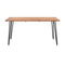 Garden Table With Hairpin Legs 140X80X75 Cm Solid Acacia Wood