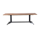 Hurricane Boardroom Table Dual Post 1 Piece Top Single Stage Beech